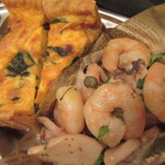 ジュイップ - 海老とエリンギのアンチョビマリネ他