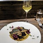 創作イタリアン Gemelli - サンマと揚げナス なめこのオイルスパゲッティーニ( *´艸)