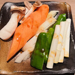 牛わか - 野菜焼き