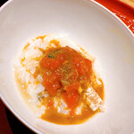 温石 - どうまん蟹のおじや。内子は半生です