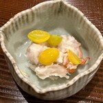 勢麟 - 天然の車海老　海老芋　銀杏