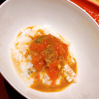 温石 - どうまん蟹のおじや。内子は半生です