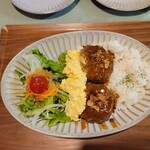 Ajian Rizoto Raunji Touan - 鹿肉のハンバーグタルタル丼（1320円）