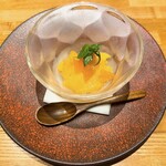 洋食 おがた - みかんのシャーベット
