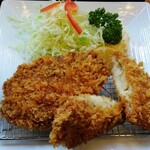 和風レストランまるまつ - 白身魚フライランチ（アップ）