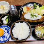 とん平 - 「和風カツ定食 ポン酢」1,210円税込み♫