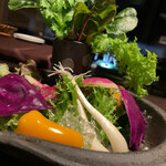 山人 - バーニャカウダー(野菜)