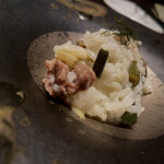 山人 - 南部かしわ(鶏)と山菜のリゾット