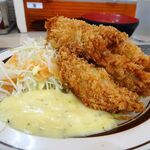 洋庖丁 - カキフライ定食（特盛）（クーポン割引）1,080円