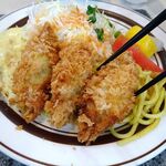 洋庖丁 - カキフライ定食（特盛）（クーポン割引）1,080円