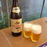 Yakitori Hidaka - 中瓶ビール420円