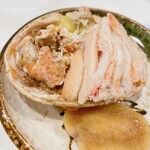 うを徳 - せいこ蟹の甲羅盛＆唐墨