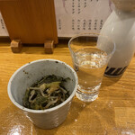 味のまる藤 - お通し　手取川