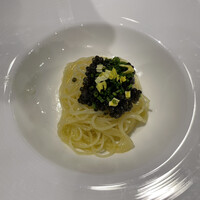 リストランテASO - キャビアの冷製カペリーニ キャビアドヌービック・オシェトラ8g