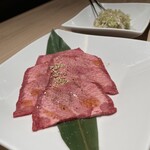 肉のひぐち直営焼肉 安福 - 特選ネギタン塩