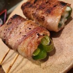 Kushiyaki Takuma - 『豚バラピーマンチーズ』