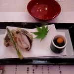 エピナール那須 - 揚物：那須肉厚椎茸の二身揚げ　旨出汁　薬味