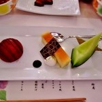 エピナール那須 - デザート：フルーツムース　チーズケーキ　水菓子