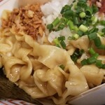 塩そば専門店 桑ばら - セコ蟹とあん肝香油の手切り手揉み油そば