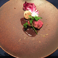 銀座イタリアン Fabi's  - 肉　牛肉のトリュフソースロッシーニ風