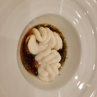 寿司赤酢・望月 - 白子をしゃぶしゃぶ