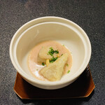 まな板の上の旬　ぽぽぽん - 揚げ海老芋のベーコン餡