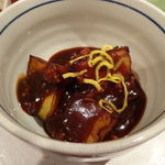 千里 - 揚げ茄子の味噌和え