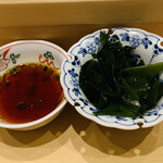 鮨 由う - ・三陸産 わかめ ポン酢で