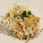 鮨 由う - ・太刀魚の竜田揚げと舞茸の土鍋ご飯2