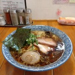 らーめん森や。 - 正油らーめん元味　大盛・味玉トッピング