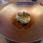 Restaurant Honjin - 白子(すっぽんのソースで)