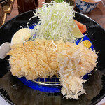 とんかつ 蒼樹 - 上ロース　1850円　牡蠣フライ350円