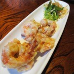 野の花 - ｴﾋﾞﾌﾘｯﾀｰわさびﾏﾖﾈｰｽﾞ和え(550円)