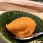 焼き鳥 幸羽 - 柿のソルベ(うまうま)