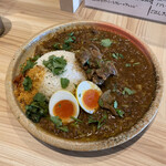 スパイスカレー あかつ亭 - ◎白菜入りポークキーマ¥990の1種盛りを一択！
      ◎砂肝マサラ¥220
      ◎卵のピクルス¥110
      総計¥1.320