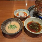 瀬里奈 - しゃぶしゃぶのタレ３種類です。