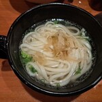 瀬里奈 - しゃぶしゃぶのスープで調理した後の〆のうどんです。