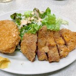ゆたか食堂 - ビーフカツとカレーコロッケ