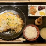 とんかつ 和豚 - カツ煮定食 ¥1,500