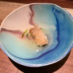 セルサルサーレ - 甘鯛の松笠焼き 塩ベルガモット トマトのソース