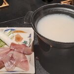 鳥越の宿　三楽園 - 中皿：鰤じゃぶ