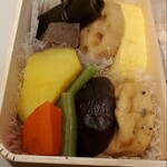 水了軒 - 肉巻き弁当。酒のアテサイド