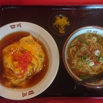 Chuugokuryouri Shisen - 天津飯＋台湾ラーメン