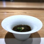 鮨と天草大王 天音 - ◆糸もずく（石川）・・もずくが細いので食感がよく、三杯酢の塩梅もいいこと。