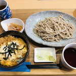 Soba Musashiya - ♪二種のチーズチキンカツ丼セット￥900
