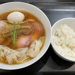 らぁ麺やまぐち - 特製鶏そばとライス！