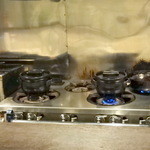 料理屋 壱 - 土釜鍋でご飯を炊く