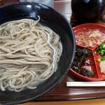 Teuchi Soba Fuugetsuan - 出雲そばセット　釜揚げそば