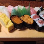 Sushi Tomi - 特製にぎり。どのネタも美味い。