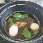 日本料理 魚増 - 肝吸いのうな肝は、柔らかで美味しい\( *´ω`* )/